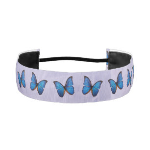 Cinta Para La Cabeza Venda azul de la mariposa