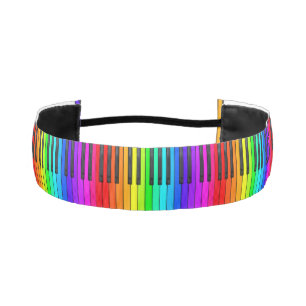 Cinta Para La Cabeza Venda del teclado de piano del arco iris