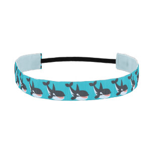 Cinta Para La Cabeza Venda feliz linda de la orca del dibujo animado