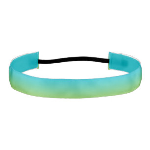 Cinta Para La Cabeza Venda: "OMBRE AZUL Y VERDE "