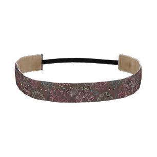 Cinta Para La Cabeza vintage del papel pintado de la India de la flor