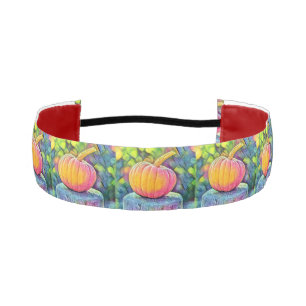Cinta Para La Cabeza Vintage Fall calabazas de otoño acuarela
