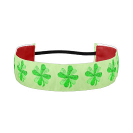 Cinta Para La Cabeza Vintage Green secuin shamrock St Patrick purpurina