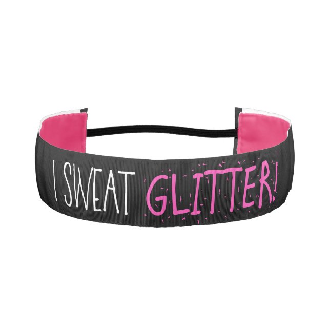 Cinta Para La Cabeza "Yo sudor PURPURINA" (Anverso)