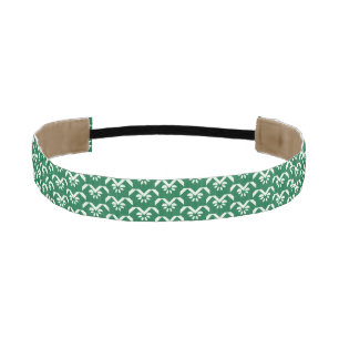 Cinta Para La Cabeza Zigzag floral verde
