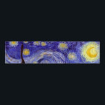Cinta Para Servilletas Vincent Van Gogh Starry Night Vintage Bella Artes<br><div class="desc">Vincent van Gogh Starry Night Bella Artes Painting Starry Night es un cuadro del artista holandés post-impresionista Vincent van Gogh. El cielo azul nocturno está lleno de nubes, estrellas y una luna creciente brillante. La noche estrellada es la única noche de la serie de vistas desde la ventana de su...</div>