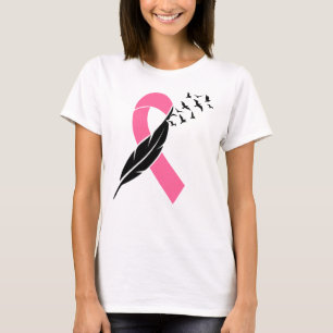 Cinta, Pluma Y Aves Camiseta De Mujeres