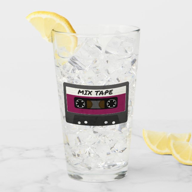 Cinta Purple Mix - Regalo inspirado en retro de 80 (Anverso (hielo))