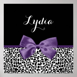 Cinta púrpura con nombre de Bonito de impresión 