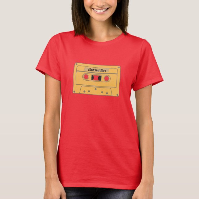 Cinta Retro Mix. Camiseta personalizada (Anverso)