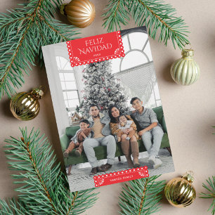 Cinta roja Feliz Navidad