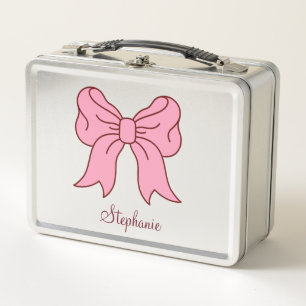 Cinta Rosa Coquette Nombre Personalizado   Niñas B