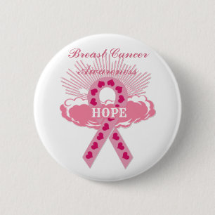 Cinta Rosa De La Esperanza Botón Blanco