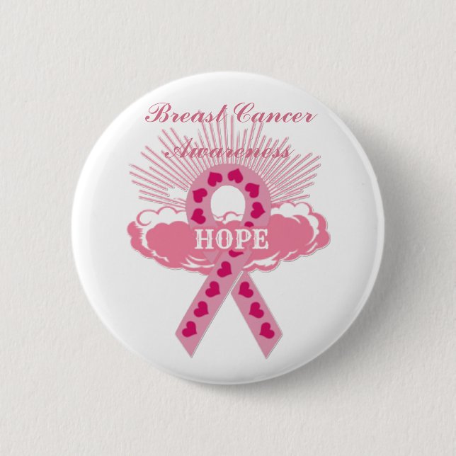 Cinta Rosa De La Esperanza Botón Blanco (Anverso)