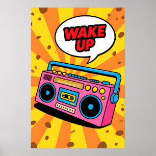 Cinta rosa de los 80 Arte pop