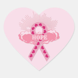 Cinta Rosa De Los Pegatinas Del Corazón De Esperan