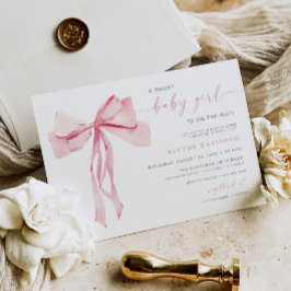 Cinta rosa para el Chica de invitaciones Baby Show