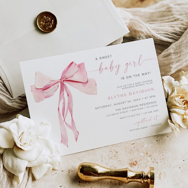 Cinta rosa para el Chica de invitaciones Baby Show (Subido por el creador)