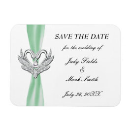 Cinta Verde Cisne Plata Cisne Gana Salven El Imán