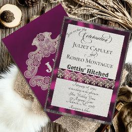 Cinta y Encaje Gettin 'Hitched - Ciruela
