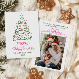 Cintas Árbol Foto Navidad Dibujadas a Mano Vintage