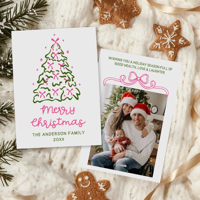 Cintas Árbol Foto Navidad Dibujadas a Mano Vintage (Subido por el creador)