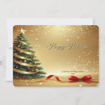 Cintas de árbol de Navidad tarjeta de vacaciones