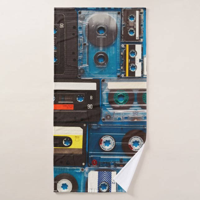 Cintas de audio retro (Toalla de baño)