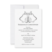 Cintas De Invitación A La Boda De Plata Y Cinta