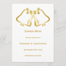 Cintas De Menú Y Cinta De Boda Oro