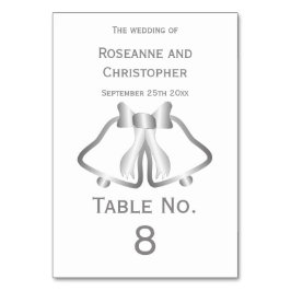 Cintas De Tarjeta De Número De Tabla De Boda Plate