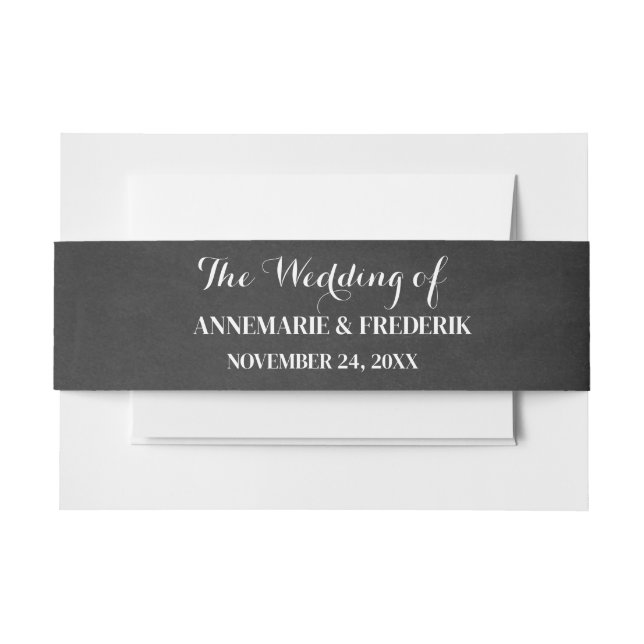 Cintas para invitaciones (Anverso Ejemplo)