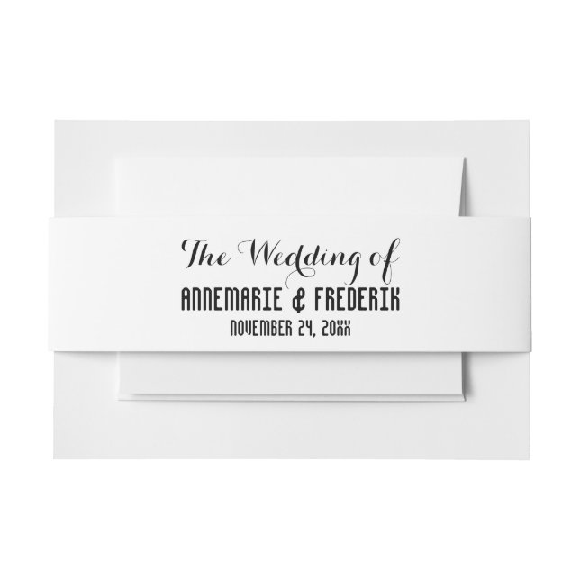 Cintas para invitaciones (Anverso Ejemplo)