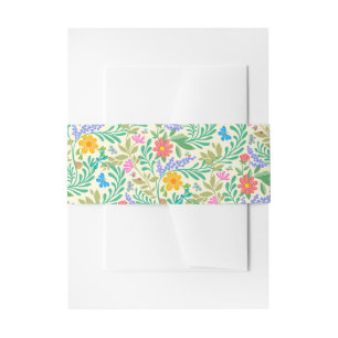 Cintas Para Invitaciones Abeja de miel, galimatías, mariposa, libélula y fl