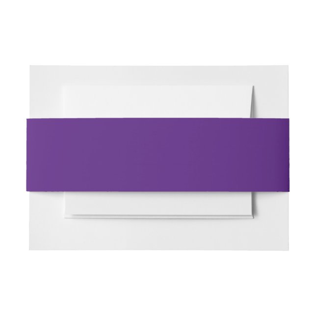 Cintas Para Invitaciones Accesorios de correo Royal Purple #52187E (Anverso Ejemplo)