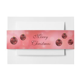 Cintas Para Invitaciones Adornos Navideños Festivos Rojos Con Texto Persona