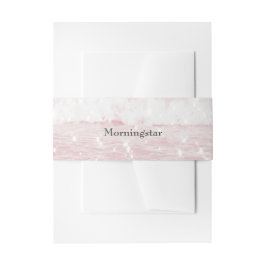 Cintas Para Invitaciones Aguas del océano rosa espumoso y asombroso