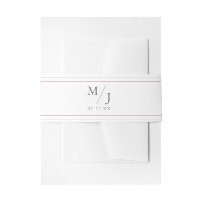 Cintas Para Invitaciones Airy Pastel | Banda para Barriga de Novia (Anverso Ejemplo)