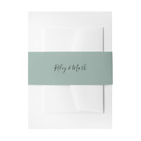 Ajuste de invitación para Boda de banda Belly Suit