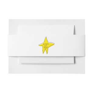 Cintas Para Invitaciones Al Menos Lo Intentaste - Estrella Amarilla