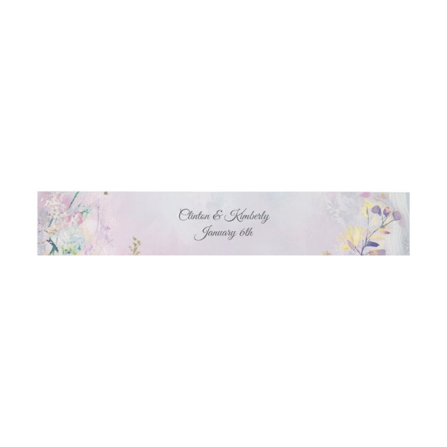 Cintas Para Invitaciones Amara Bandas Ventrales de Papel Personalizables (Superficie plana)