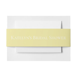 Cintas Para Invitaciones Amarillo elegante moderno