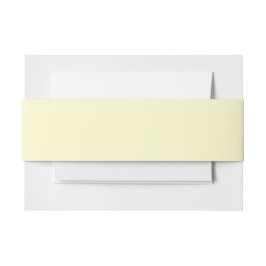 Cintas Para Invitaciones Amarillo Mantequilla Color Sólido | Clásico Elegan