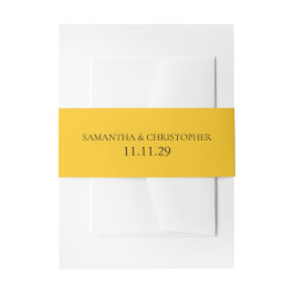 Cintas Para Invitaciones Amarillo simple