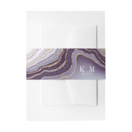 Cintas Para Invitaciones Amethyst ID825, Boda de Agate Crystal