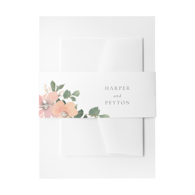 Cintas Para Invitaciones Amor de jardín (Anverso Ejemplo)