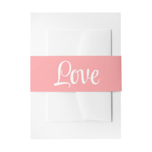 Cintas Para Invitaciones Amor Elegante Rosa Bodas