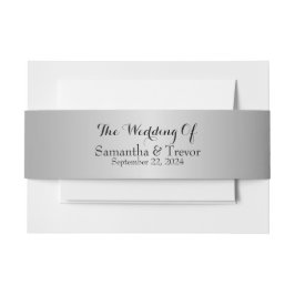 Cintas Para Invitaciones Amor Eterno: Nuestra Unión de Plata