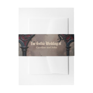 Cintas Para Invitaciones Amor Gótico Eterno