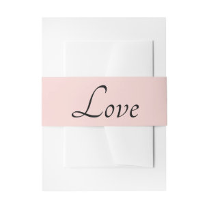 Cintas Para Invitaciones Amor Minimalista Boda Rosa Clásico Negro